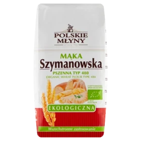Polskie Młyny Mąka Szymanowska ekologiczna pszenna typ 480 1 kg