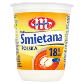 Mlekovita Śmietana Polska gęsta 18% 400 g
