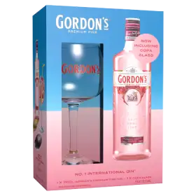 Gordon's Premium Pink Gin 700 ml i Kieliszek