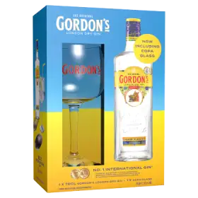 Gordon's London Dry Gin 700 ml i Kieliszek