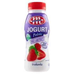 Mlekovita Jogurt Polski bez laktozy truskawkowy 250 g