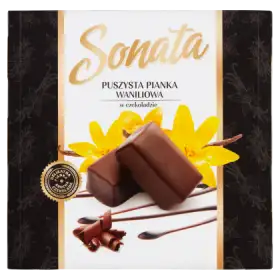 Sonata Puszysta pianka waniliowa w czekoladzie 380 g 