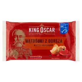 King Oscar Wątróbki z dorsza w stylu węgierskim 115 g