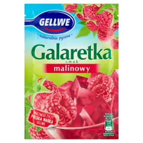 Gellwe Galaretka smak malinowy 72 g