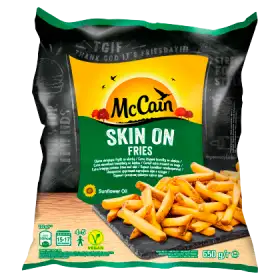 McCain Skin On Fries Ekstra chrupiące frytki ze skórką 650 g