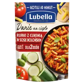 Lubella Danie na ciepło Rurki z cukinią w sosie bolońskim 190 g