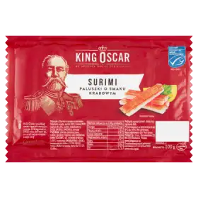 King Oscar Surimi paluszki o smaku krabowym 100 g