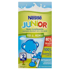Nestlé Junior Mleko modyfikowane w proszku dla dzieci od 2. roku życia 350 g