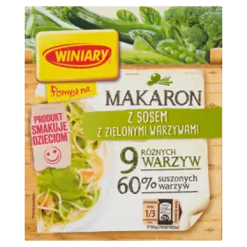 Winiary Pomysł na... Makaron z sosem z zielonymi warzywami 35 g