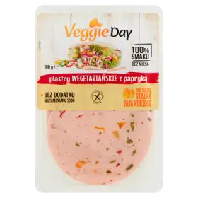 VeggieDay Plastry wegetariańskie z papryką 100 g