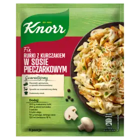 Knorr Fix Rurki z kurczakiem w sosie pieczarkowym 33 g