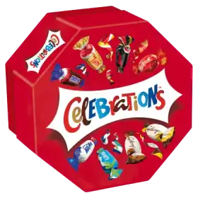 Celebrations Wybór czekoladowych cukierków i ciasteczek oblanych mleczną czekoladą 186 g