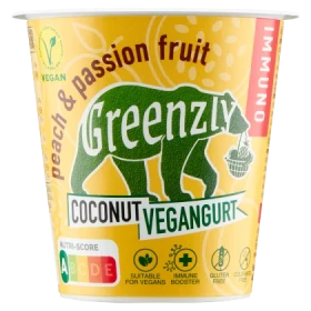 Greenzly Kokosowy vegangurt brzoskwinia - marakuja 130 g