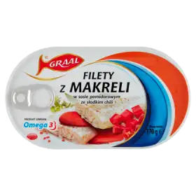 Graal Filety z makreli w sosie pomidorowym ze słodkim chili 170 g