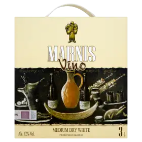 Marani Marnis Gvino Wino białe półwytrawne gruzińskie 3 l
