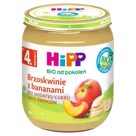 HiPP BIO Brzoskwinie z bananami po 4. miesiącu 125 g