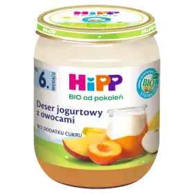 HiPP BIO Owocowy Duet Deser jogurtowy z owocami po 6. miesiącu 160 g
