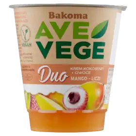 Bakoma Ave Vege Duo Krem kokosowy + owoce mango-liczi 140 g