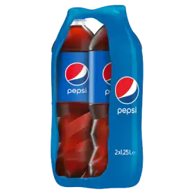 Pepsi Napój gazowany typu cola 2 x 1,25 l