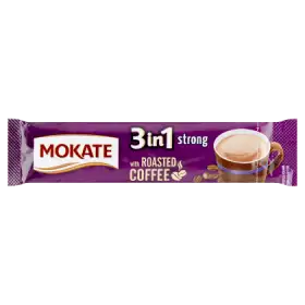Mokate 3in1 Strong Rozpuszczalny napój kawowy w proszku 17 g