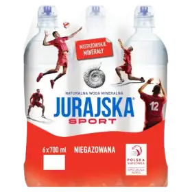 Jurajska Sport Naturalna woda mineralna niegazowana 6 x 700 ml