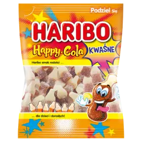 Haribo Happy-Cola Sauer Żelki kwaśne o smaku coli 200 g