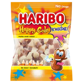 Haribo Happy-Cola Kwaśne żelki o smaku coli 100 g