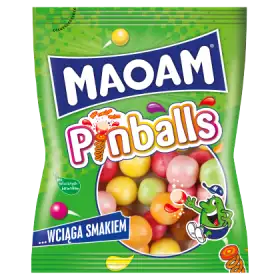 Maoam Pinballs Guma rozpuszczalna draże 140 g