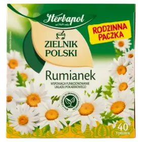 Herbapol Zielnik Polski Herbatka ziołowa rumianek 60 g (40 x 1,5 g)