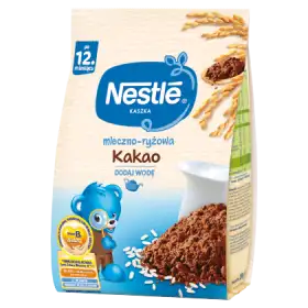 Nestlé Kaszka mleczno-ryżowa kakao dla dzieci po 12. miesiącu 230 g