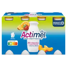 Actimel Napój jogurtowy o smaku wieloowocowym 800 g (8 x 100 g)