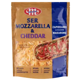 Mlekovita Ser Mozzarella & Cheddar wiórki 200 g