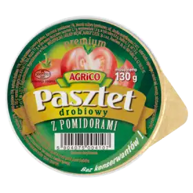 Agrico Premium Pasztet drobiowy z pomidorami 130 g