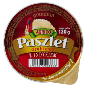 Agrico Premium Pasztet drobiowy z indykiem 130 g