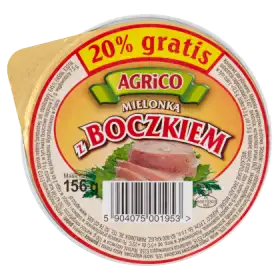 Agrico Mielonka z boczkiem 156 g