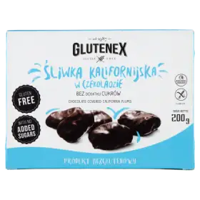 Glutenex Śliwka kalifornijska w czekoladzie 200 g