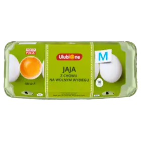 Jaja z chowu na wolnym wybiegu M 10 sztuk