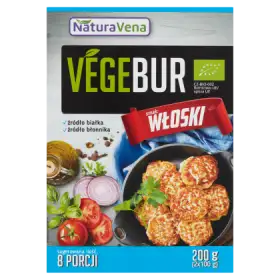 NaturaVena Vegebur Ekologiczne danie w proszku smak włoski 200 g (2 x 100 g)