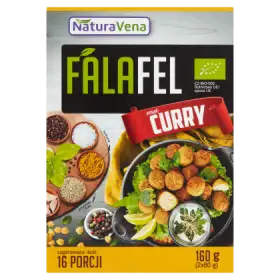 NaturaVena Falafel Ekologiczne danie w proszku smak curry 160 g (2 x 80 g)