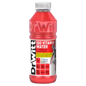 DrWitt Iso Vitamin Water Napój izotoniczny o smaku truskawki i cytryny 550 ml