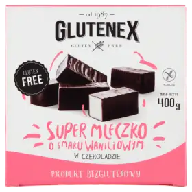 Glutenex Super mleczko o smaku waniliowym w czekoladzie 400 g
