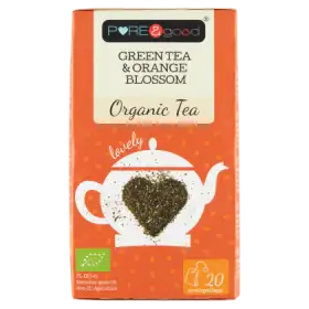 Pure&Good Green Tea & Orange Blossom Ekologiczna herbata zielona 36 g (20 x 1,8 g)