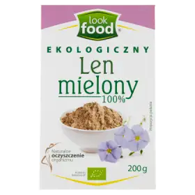 Look Food Ekologiczny len mielony 100 % 200 g