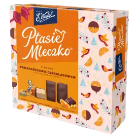 E. Wedel Ptasie Mleczko o smaku pomarańczowo-czekoladowym 360 g