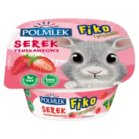 Polmlek Fiko i przyjaciele Serek truskawkowy 130 g