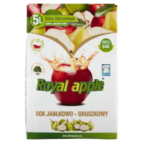 Royal apple Sok jabłkowo-gruszkowy 5 l