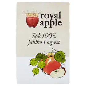 Royal apple Sok 100 % jabłko i agrest 3 l