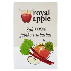 Royal apple Sok 100 % jabłko i rabarbar 3 l