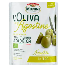 Monini L'Oliva Sant'Agostino Naturalne oliwki zielone z pestkami 150 g