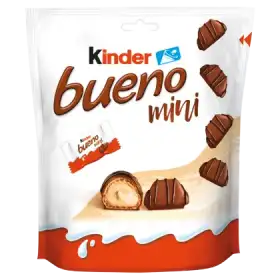 Kinder Bueno Mini Wafel w mlecznej czekoladzie wypełniony mleczno-orzechowym nadzieniem 108 g